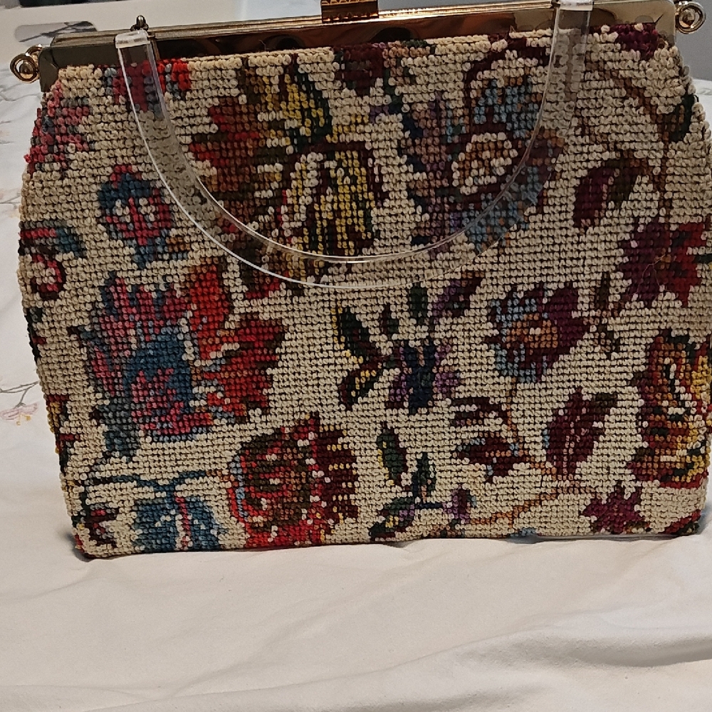 Floral Tapestry Handbag